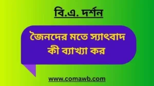 জৈনদের মতে স্যাৎবাদ কী