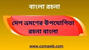 দেশ ভ্রমণের উপযোগিতা রচনা বাংলা
